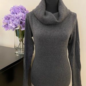 Women’s INC Gray Cowl Neck Long Sleeve Sweater